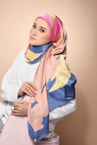 ผ้าพันคอคลุมศีรษะผ้าไหมเนื้อเนียนนุ่มสำหรับผู้หญิงผ้าพันคอคลุมหน้าผ้า2023มุสลิมแบบปรับแต่งได้ - Product Image 4