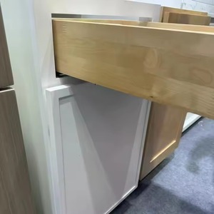 Armoire de cuisine en chêne français moderne et multifonctionnelle en bois massif personnalisée petits meubles de cuisine meubles de maison vente - Product Image 3