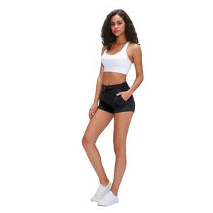 Short femme haute qualité athlétique élastique taille haute collants de Yoga V avant Fitness Shorts respirant tissu éponge Style Sport - Product Image 5