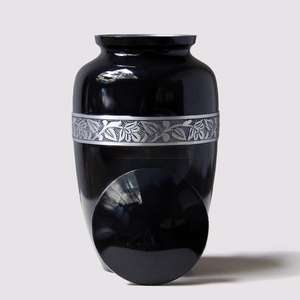 Urna de cremación funeraria Cenizas humanas Real Urna para adultos asequible Grande 10,5 "con bolsa de terciopelo - Product Image 4