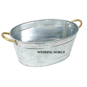 Juego de tres macetas de metal de primera calidad hechas a mano maceta jardín decorativo al por mayor nuevo diseño maceta de metal - Product Image 6