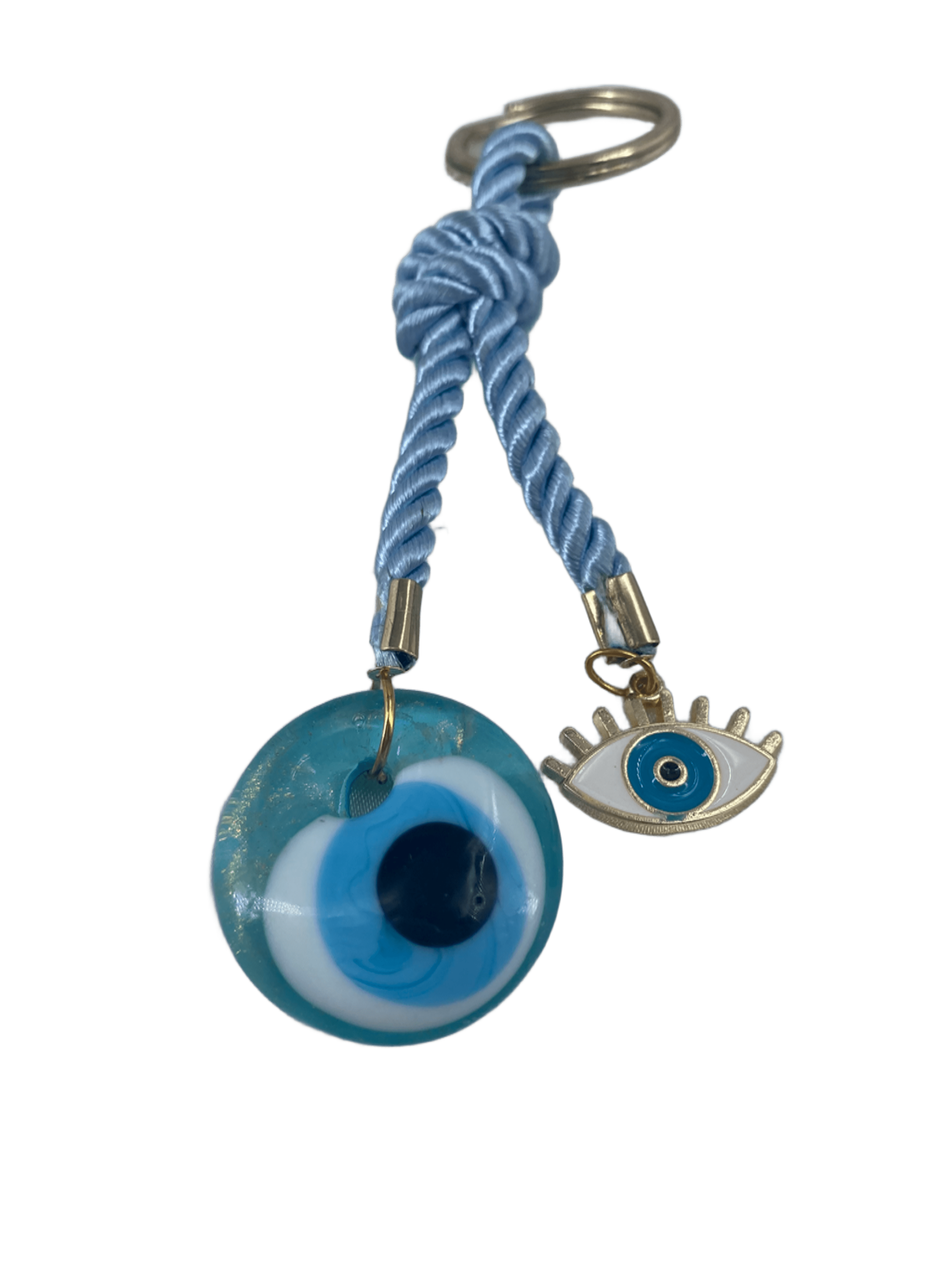 Evil Eye Keychain - Light Blue