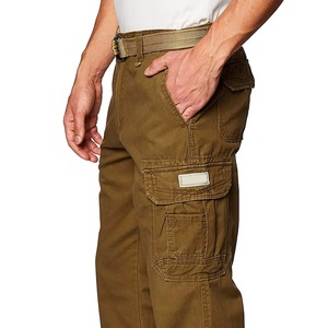 Venta al por mayor personalizado transpirable Cargo Joggers hombres Casual frente plano largo al aire libre pantalones de trabajo con bolsillos laterales - Product Image 2