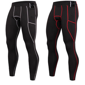 Men's Sports Pants Light Weight Streetwear Yoga Running <b>Leggings</b> <b>Capri</b> Wholesale Full Length Seamed Elastic Waist <b>Legging</b> Men - Product Image 1