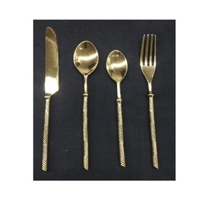 Ensemble de couverts en métal, Style traditionnel, acier inoxydable, pour mariage, haute qualité, prix de vente - Product Image 2