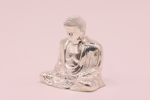 Luxe Argent Kamakura Bouddha Statue En Plein Air De Mode Décor À La Maison En Métal Artisanat En Gros - Product Image 5