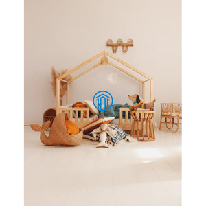 Cestas de ballena de ratán de alta calidad de nuevo diseño, cestas de almacenamiento para niños, almacenamiento de juguetes para niños con forma de Animal de ratán Natural - Product Image 3