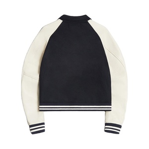 แจ็คเก็ตวาร์ซิตี้รุ่นใหม่ล่าสุดสำหรับผู้ชาย ออกแบบเองได้ แจ็คเก็ตเบสบอลชาย แขนหนัง แจ็คเก็ตเลตเตอร์แมนสำหรับเล่นกีฬา CP-MLJ-09 - Product Image 2