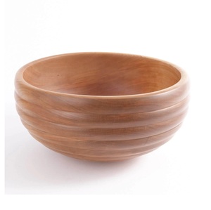 Precio al por mayor Venta caliente Cuenco de madera Ensaladera decorativa Diseño de tamaño personalizado Cuenco de fruta Vajilla Utensilios de cocina decorativos - Product Image 4