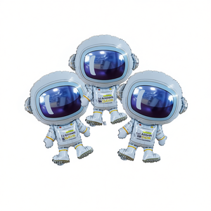 Ballons en aluminium Astronaute 33x41cm Décorations de fête Thème spatial - Product Image 2