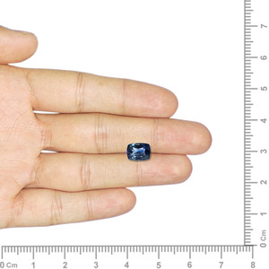 Zafiro Azul - Gema Natural Facetada en Forma de Estrella de 2.56 Quilates, Diámetro del Orificio de 1 mm, Altura de 8 mm, Tamaño de 10 mm, Tratada con Calor - Product Image 3