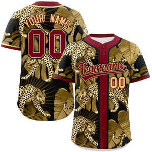 Maillots de baseball personnalisés respirants grande taille transfert de chaleur imprimés noms des équipes numéros personnalisés cousus nom et numéro - Product Image 4