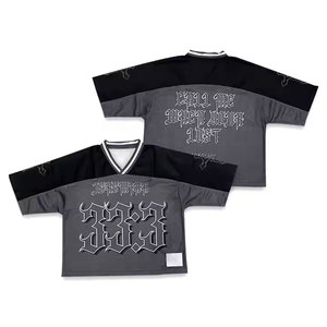 เสื้อกีฬาสำหรับผู้ชายเสื้อฟุตบอลฮิปฮอปผ้าเจอร์ซีย์ผ้าตาข่ายซับลิเมชันออกแบบได้ตามต้องการขนาดใหญ่พิเศษ - Product Image 1