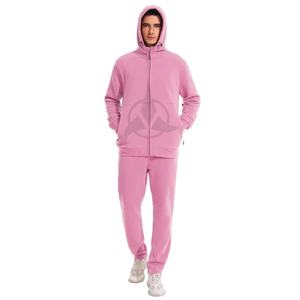 Sweat à capuche et pantalon de survêtement en coton épais personnalisés lavés à l'acide ensemble 2 pièces survêtements vintage vierges survêtements pour unisexe - Product Image 5