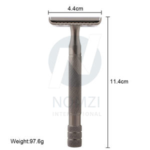 Rasoir de sécurité droit à double bord classique de haute qualité pour les lames de rasoir de rasage pour hommes - Product Image 3