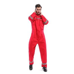 Ropa de trabajo de seguridad azul marino de alta visibilidad para hombre al por mayor, hecho a medida mono con cinta reflectante, mono antipolvo y antiestático para trabajadores - Product Image 5