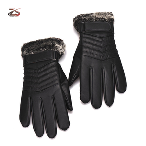 Gants d'hiver en cuir à doigts entiers Gants d'hiver en cuir au Pakistan - Product Image 4