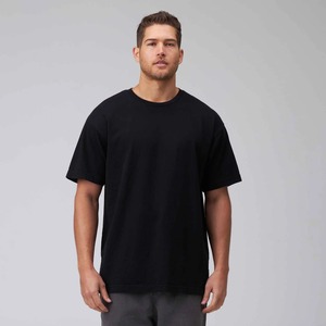 T-shirt Premium à épaules tombantes en coton French Terry 220 g/m², coupe oversize, décontracté pour l'été, personnalisable, OEM, marque privée, fournisseur d'usine - Product Image 1