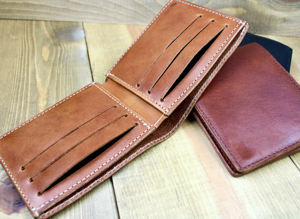 Classic Custom <b>Leather</b> Bi Fold Wallet Slim Genuine <b>Leather</b> RFID Blocking <b>Purse</b> <b>For</b> <b>Men</b> With Logo BFW-0107 - Product Image 6