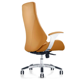 High Back Ergonomic Executive Office Chair PU Leather Swivel <b>Computer</b> <b>Desk</b> Seat Heavy Duty Stainless Steel Frame Task Chair - Product Image 1