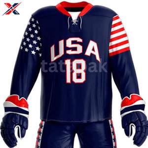 ชุดยูนิฟอร์มฮ็อกกี้น้ำแข็งสำหรับผู้ชายวัสดุโพลีเอสเตอร์แห้งเร็วระบายอากาศได้ดีที่สุด2025 - Product Image 1