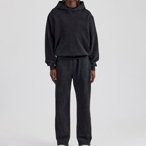 Ensemble de survêtement 2 pièces pour homme, sport d'hiver, survêtement en tricot, pantalon de jogging, survêtement évasé, service personnalisé, survêtements pour homme - Product Image 1