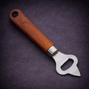 Premium Wood Handle Bottle Opener with Stainless Steel Head Ergonomic Grip Durable Design Ideal for Bar Kitchen Home Use - Product Image 3