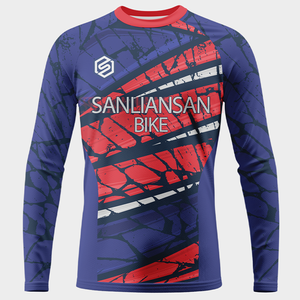 Maillots de cyclisme <span class=keywords><strong>pour</strong></span> hommes à manches longues, respirants, à séchage rapide, imprimés numériquement, <span class=keywords><strong>pour</strong></span> le <span class=keywords><strong>VTT</strong></span>, le vélo de descente et les activités de plein air - Product Image 3
