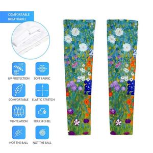 Latest Design Your Own Logo Durable <b>Stretchy</b> Machine Washable Outdoor Cycling Arm Warmers In Black Color - Product Image 5