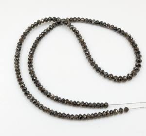 Collier de perles rondes en diamant champagne Lustre, fabrication de bijoux en pierre personnalisés, évaluation certifiée par un tiers, modèle 1073 - Product Image 3