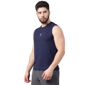 New Color Matching Quick Drying Short Sleeve Breathable Vest Tank Top Custom Running Elastic Top Yoga T-Shirt for Men