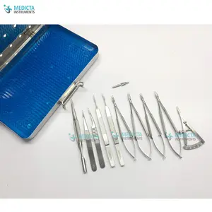 Micro instrumentos conjunto com caixa-qualidade premium micro instrumentos de cirurgia