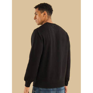 Sweat-shirt matelassé épais 100% coton 430g avec broderie, pull streetwear uni, logo personnalisé, unisexe, OEM, vente en gros - Product Image 5
