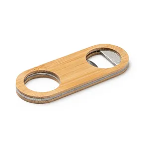 Apribottiglie Personalizzato in Bambù Scandio, Gadget Unico per Apertura Facile - Product Image 1