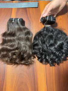 ผมมนุษย์อินเดียแท้แบบเป็นมัด คุณภาพพรีเมียม ไม่พันกัน ขายส่งได้ - Product Image 2