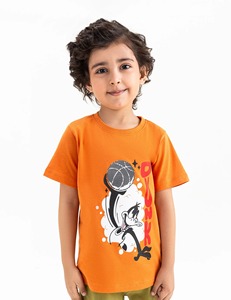 Confortable enfants garçons t-shirt élégant coton tenue décontractée été quotidien porter haut à la mode pour les garçons - Product Image 1