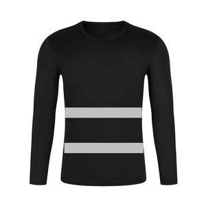 2024 chemise haute visibilité personnalisée à manches longues hommes 100% polyester respirant réfléchissant Polo Top produits - Product Image 6