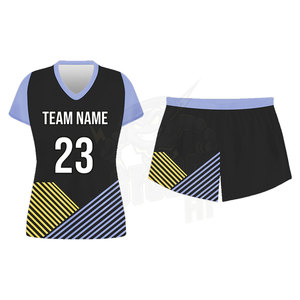 Prix de gros personnalisé 100% Polyester Jersey et Shorts uniformes de volley-ball pour les femmes meilleure vente uniforme de volley-ball - Product Image 1