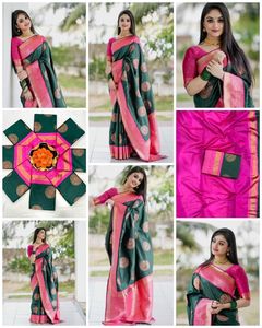 Ấn Độ banarasi lụa mềm <span class=keywords><strong>Saree</strong></span> cho phụ nữ bandhani in thiết kế <span class=keywords><strong>Saree</strong></span> với áo độc quyền - Product Image 3
