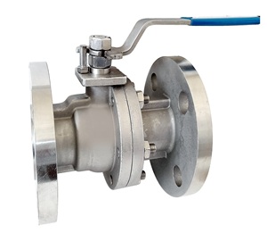 Vanne à boisseau sphérique à bride à alésage complet en acier inoxydable 316 DN25 standard DIN direct d'usine pour le traitement de l'eau - Product Image 2