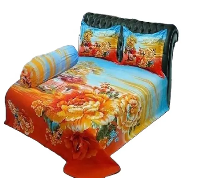 새로운 도착 자연 디자인 침대 새로운 모양 시트 침대 커버 100% 면 킹 트윈 크기 재고 많은 판매 에서 방글라데시 가능