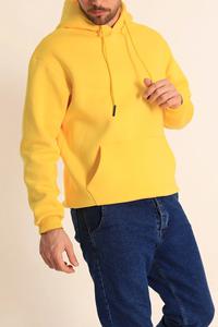 Sweat-shirts et pulls à capuche longs à capuche noirs personnalisés de haute qualité pour hommes, jaune, vert, rose, violet, orange - Product Image 5