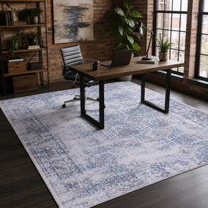 <b>Rug</b> Weavers RWDV1011 Attic Grey Vintage Washable <b>Rug</b> Dropshipping Wholesale Washable Chenille 10 Sizes - Product Image 4
