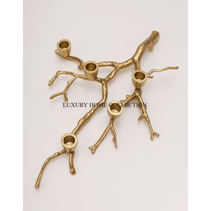 High Top Sale Gold Polished Solid Brass Table Top <b>Candle</b> <b>Holders</b> Set of 3 Unique Designing Lightening Candlestick <b>Holders</b> - Product Image 3