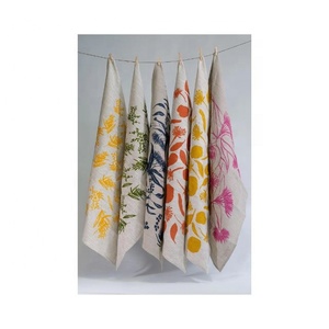 Personalized Colourful Block Printed Different Size Absorbent Kitchen Cleaning Oil Proof Home Cleaning Dish Towels Drop Shipping - Product Image 1