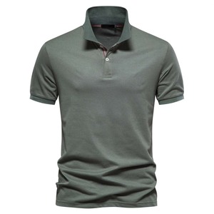 Camiseta de polo personalizada para hombre a precio de fábrica 180gsm poliéster patrón sólido logotipo personalizado impreso ropa informal - Product Image 1