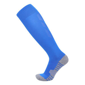 Wholesale Professional <b>Padded</b> Long Spring Knitted Soccer Socks Kids Youth Men Sports Knee High Elite Football Team Socks Bottom - Product Image 5