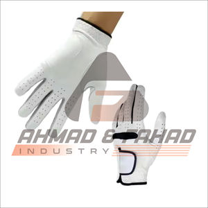 Guantes de golf personalizados de alta calidad para hombre, empuñaduras de mano de cuero genuino transpirables, guantes deportivos apropiados de gama alta para mano izquierda - Product Image 2