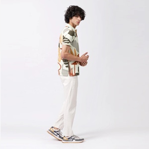 เสื้อกอล์ฟวินเทจแฟชั่นผู้ชาย ทรงปกติ แขนสั้น สไตล์ลำลอง พิมพ์ลายตามสั่ง สำหรับงานซับลิเมชั่น ผ้าฝ้าย 100% - Product Image 2