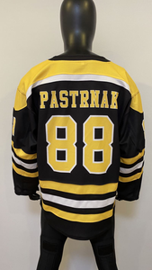 Jersey promocional de hockey sobre hielo para hombres, número de equipo personalizado, cierre de cordones elegantes, camisas estampadas a rayas de poliéster a la mejor venta - Product Image 3